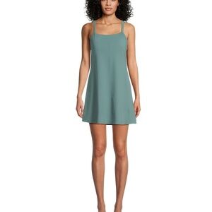 Avia Women's Square-Neck Active Dress with Built-In Shorts, Sizes XL